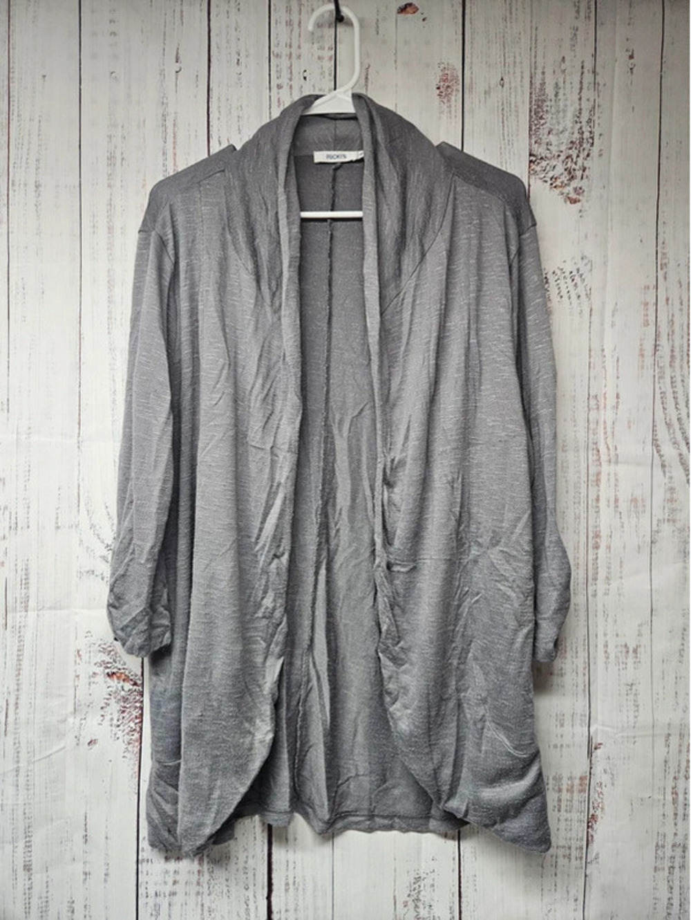 Ricki's Grey Open-Front Duster Cardigan Women's Size XL